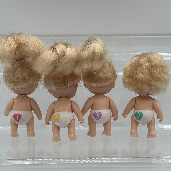 4 VINTAGE 1990 QUINTS TYCO REPLACEMENT DOLLS BLONDE HAIR BLUE EYES - Picture 3 of 12